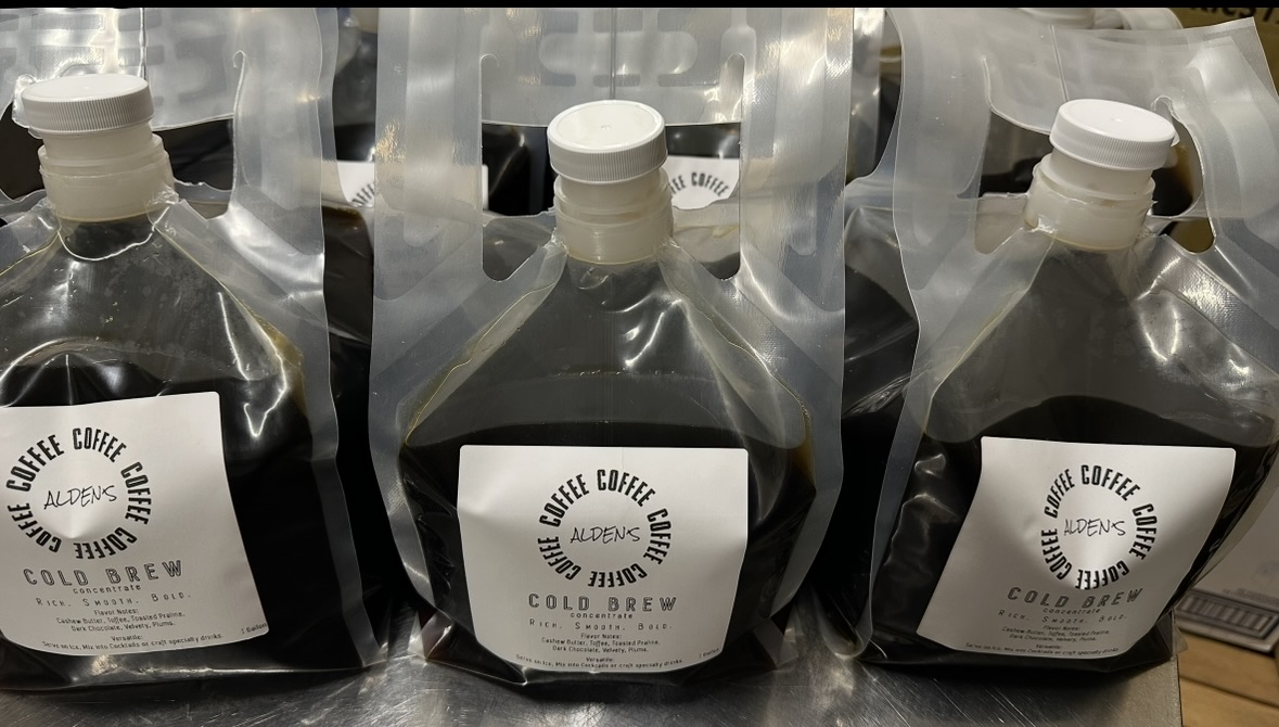 Alden's cold brew bottles