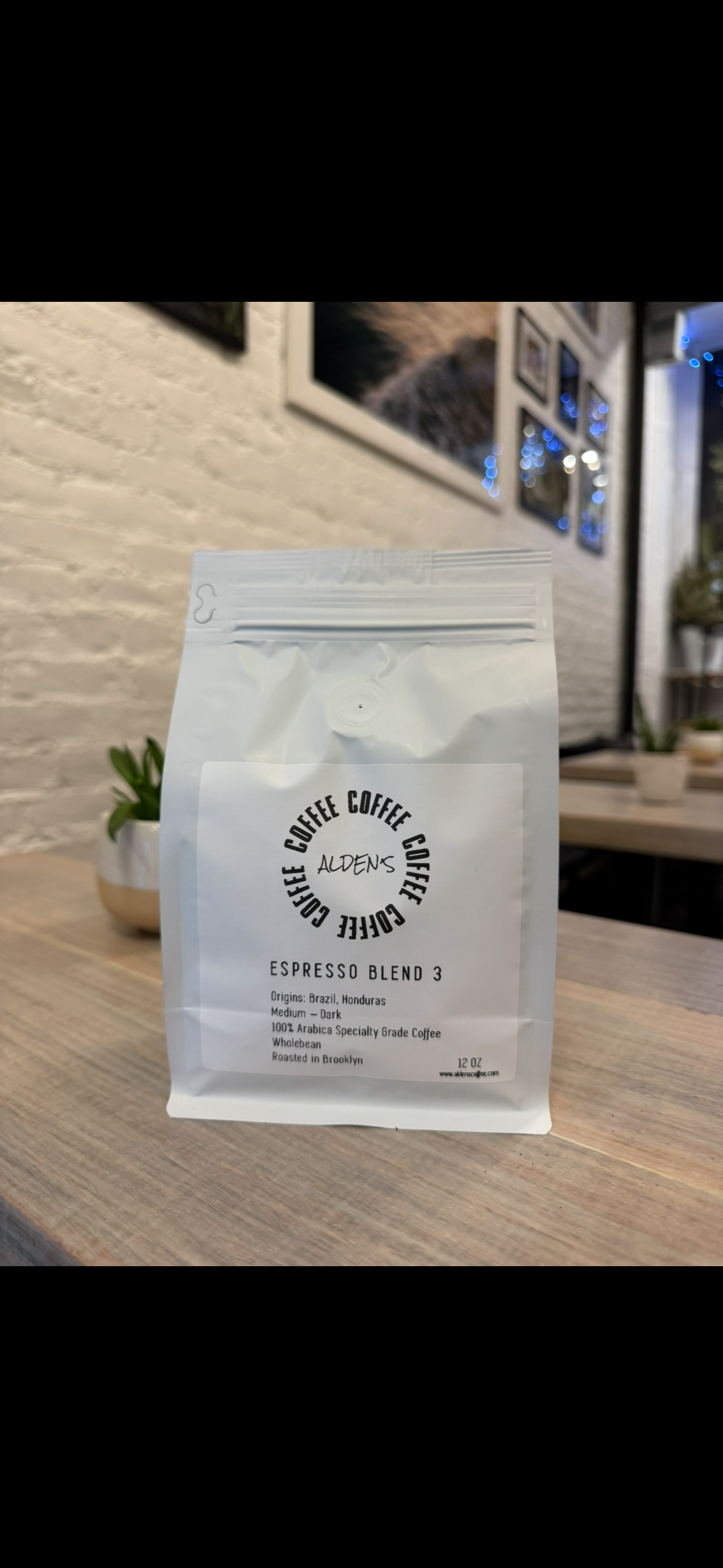 Alden's home coffee beans