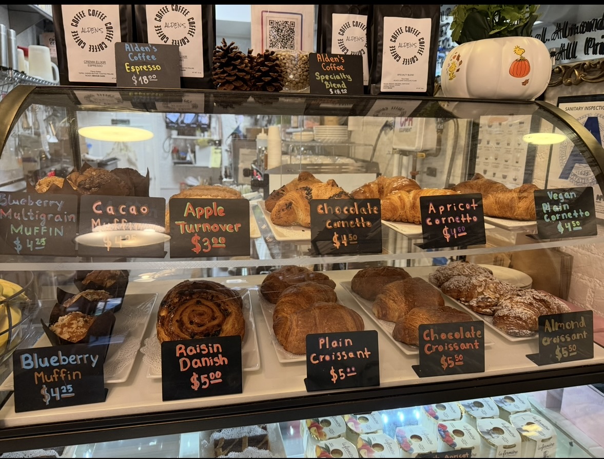 Alden's pastry case